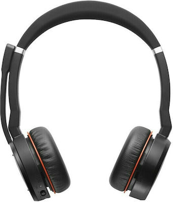 Jabra Evolve 75 SE Link 380a MS Stereo Fără fir Pe ureche Căști Multimedia cu microfon și conexiune Bluetooth