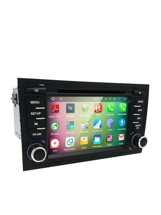 Car Audio System for Audi A4 / RS4 2002-2008 (Bluetooth/USB/WiFi/GPS/Apple-Carplay/Android-Auto/CD) with Touch Screen 7"
