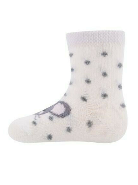 EWERS SOCKS SET OF 3 PIECES 1520221 WHITE POLKA DOT/ GREY STRIPES/PINK HEARTS