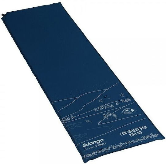 Vango Dreamer Self-Inflating Single Camping Sleeping Mat 183x51cm Thickness 3cm in Blue color