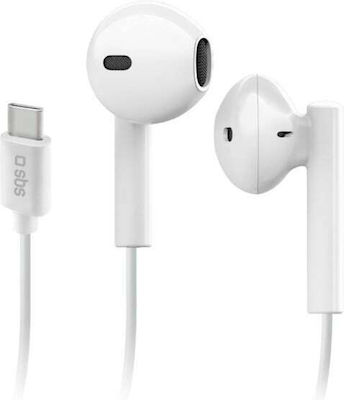 SBS Studio Mix 65 In-ear Handsfree with USB-C Connector White