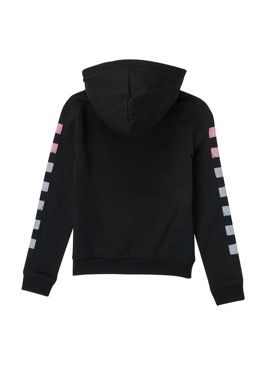 Vans Kinder Sweatshirt mit Kapuze und Taschen Schwarz