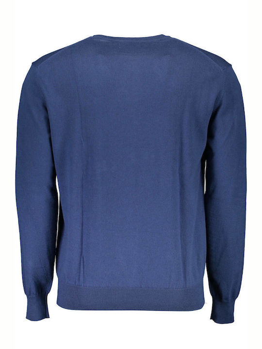 La Martina Herren Langarm-Pullover Blau