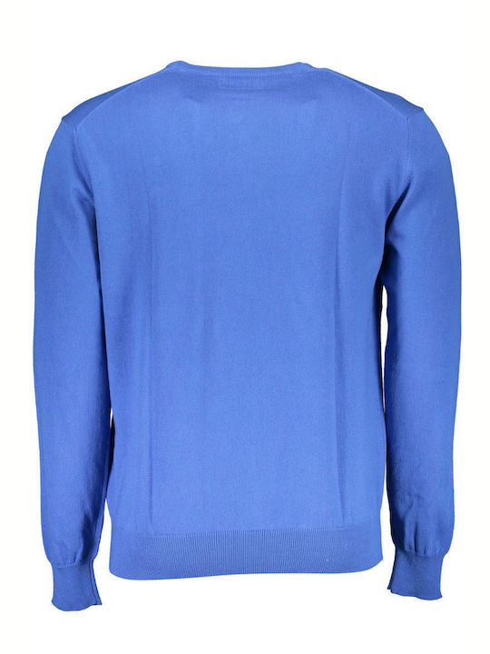 La Martina Herren Langarm-Pullover Blau