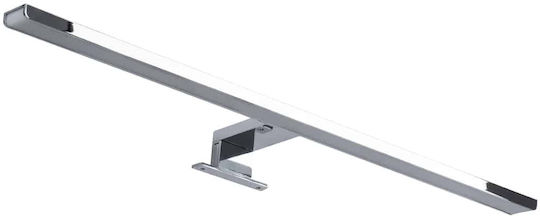 GloboStar Nina Modern Bathroom/Panel Light with Integrated LED and Natural White Light Silver 60x4x4cm