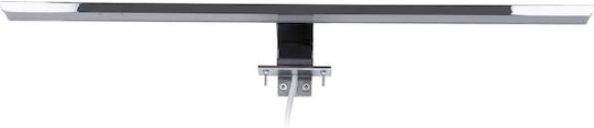 GloboStar Nina Modern Bathroom/Panel Light with Integrated LED and Natural White Light Silver 60x4x4cm