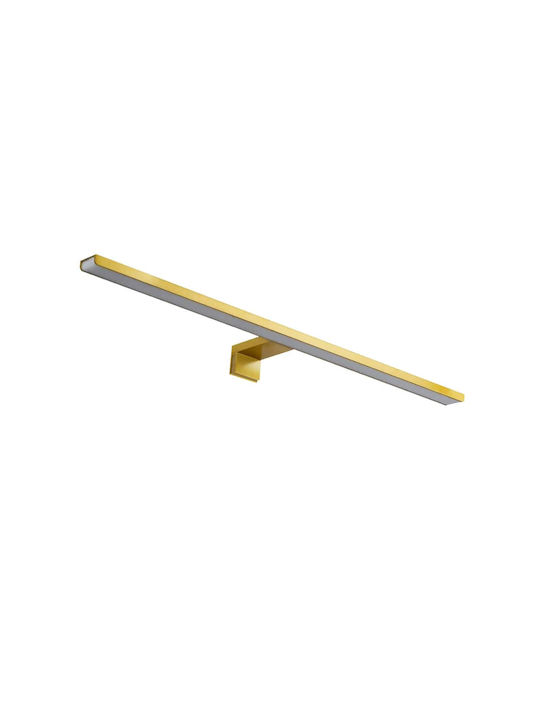 GloboStar Nina Modern Lamp Bathroom with Integrated LED and Natural White Light Gold 60x10.5x4cm
