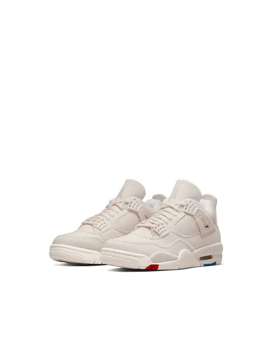 Jordan Air Jordan 4 Retro Γυναικεία Μποτάκια Sail / Cement Grey / Fire Red