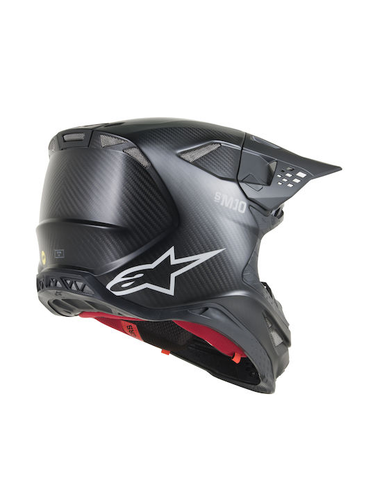 Alpinestars Supertech S-M10 Solid Motocross με Sun Visor Alpinestars Supertech S-M10 Solid Motocross με Sun Visor