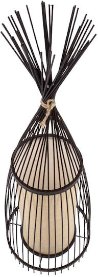 GloboStar Azores Vintage Lampa de podea Î90xL30cm. cu Soclu pentru Bec E27 Maro