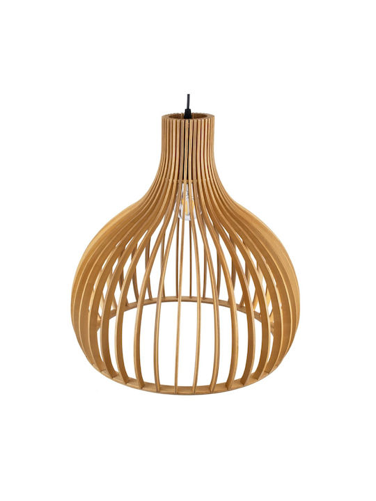 GloboStar Scandinavia Pendant Light Beige Grid 45x45x45cm