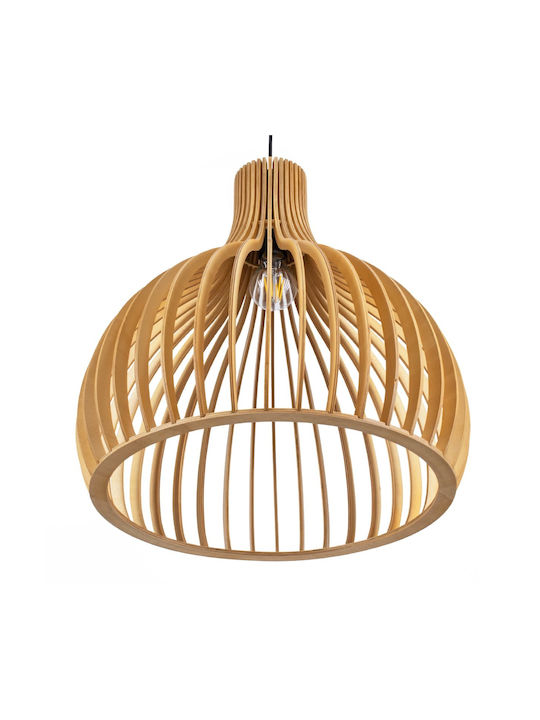 GloboStar Scandinavia Pendant Light Beige Grid 45x45x45cm