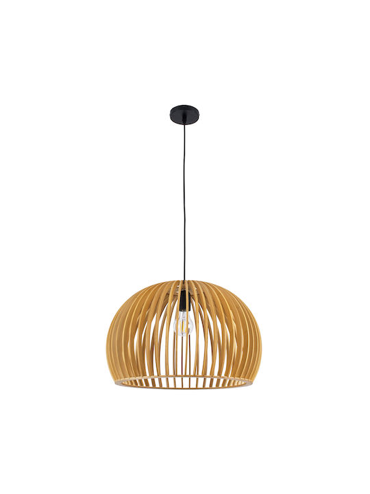 GloboStar Scandinavia Ceiling Light Beige Grid with E27 Socket 44x28x28cm