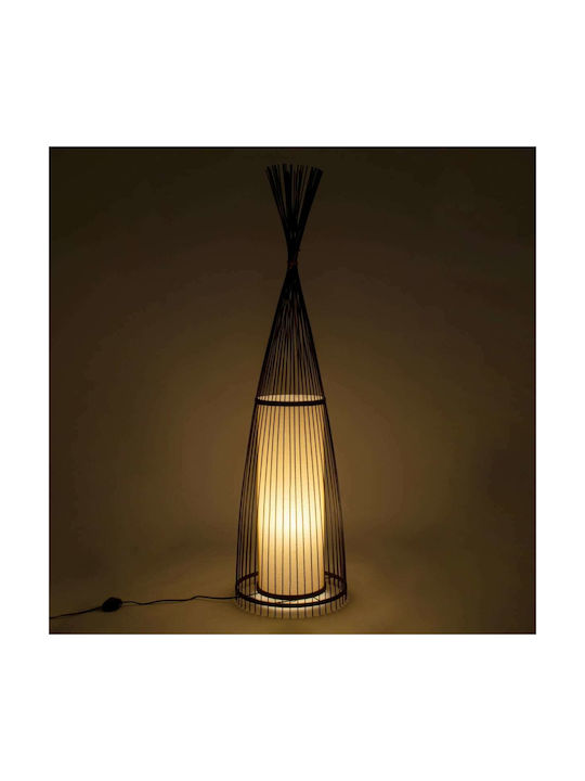 GloboStar Azores Vintage Floor Lamp H150xW40cm. with Socket for Bulb E27 Brown