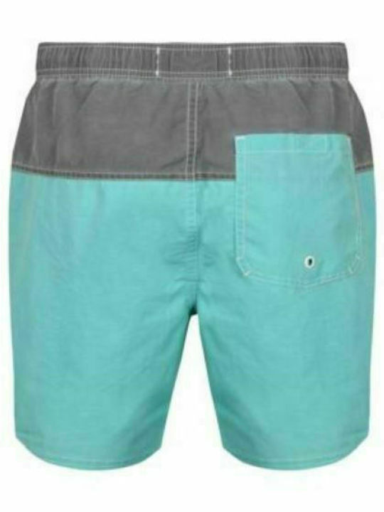 South Shore Ledward Farbe Block Schwimmen Shorts 1S8997 - Hellblau / Grau