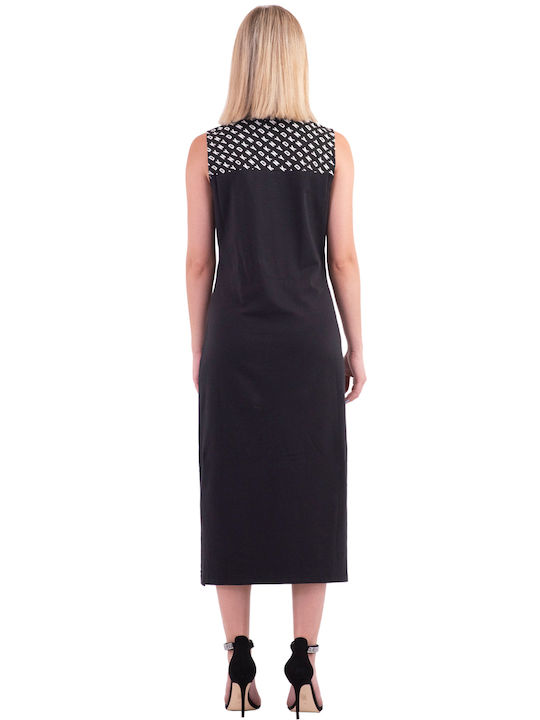 DKNY Summer Midi Dress Black