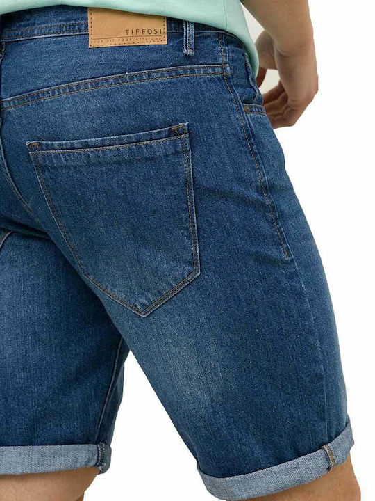Herrenshorts Jeans Blau