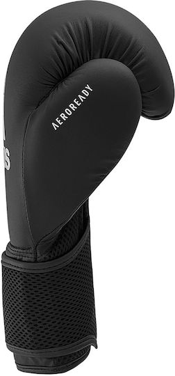 adidas Hybrid 25 Παιδικά Γάντια Πυγμαχίας από Συνθετικό Δέρμα για Αγώνα Μαύρα
