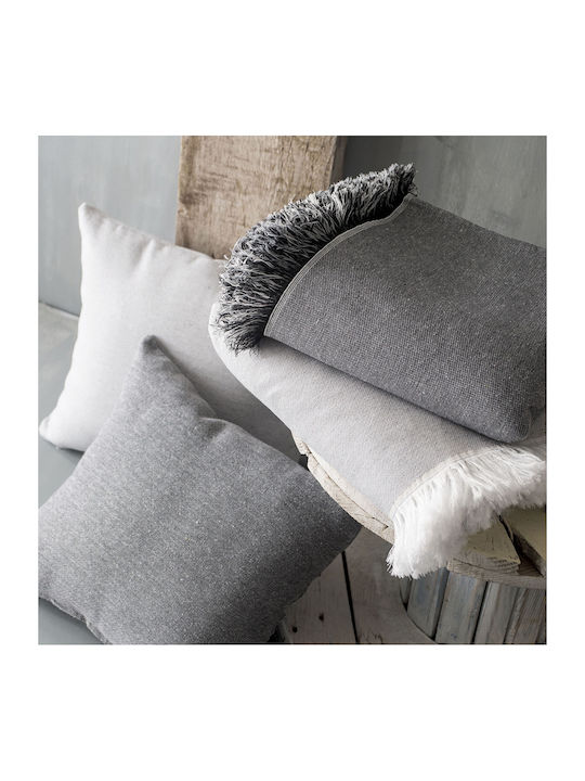 Rythmos Miller Cuvertură Pentru Canapea 2 Locuri 2 Fețe Jacquard 180x240cm 01 Argintiu