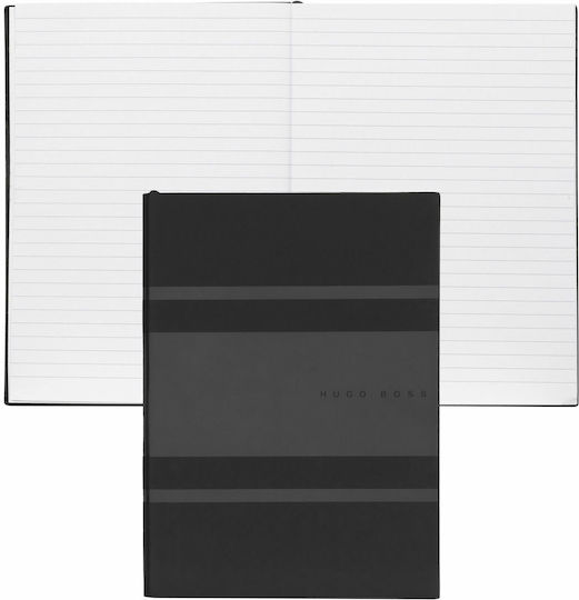 Boss Essential Gear Matrix Σημειωματάριο A5 80 Φύλλων Ριγέ Μαύρο