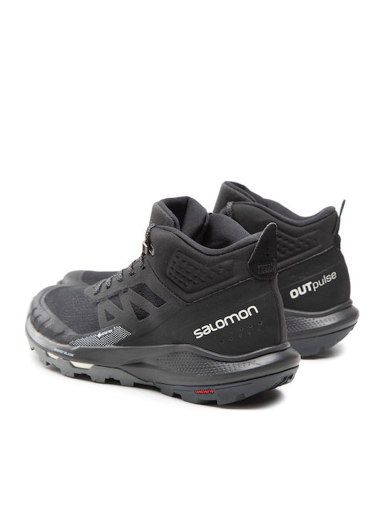 Salomon Outpulse Men's Hiking Waterproof Boots With Gore-Tex Membrane Black Ebony Vanilla Ice
