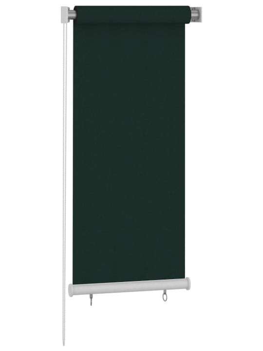 vidaXL Rola De Protecție Solară Laterală Terasă Verde Închis 0.6x1.4m