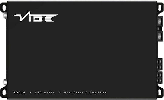 Vibe Audio Ενισχυτής Αυτοκινήτου 4 Καναλιών (Κλάση D)
