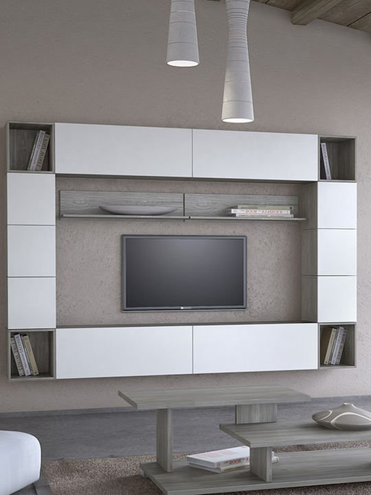 Wohnzimmer TV-Einheit Smart No 8D Weiß L272xB45xH200cm