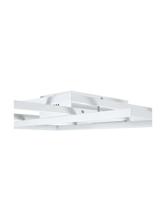 GloboStar Quadra Ceiling Mount Light 105cm White with Integrated LED and Remote Control