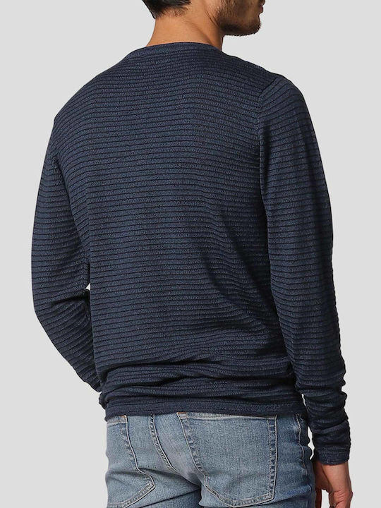 Marcus Herren Langarm-Pullover Marineblau