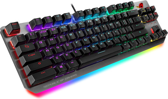 Asus ROG Strix Scope NX Gaming Mechanische Tastatur Tenkeyless mit ROG NX Rot Schaltern und RGB-Beleuchtung (Englisch US)