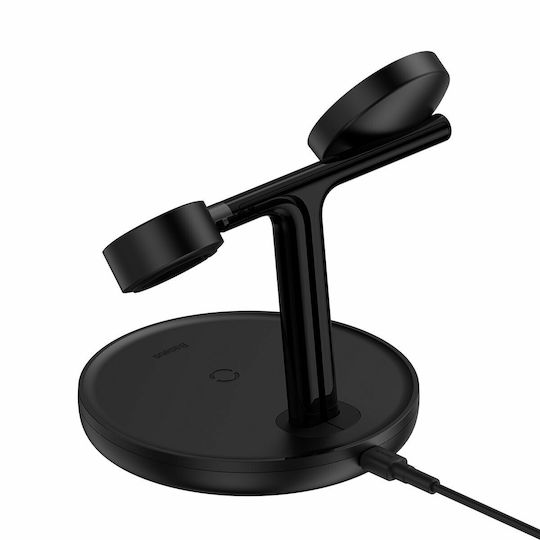 Baseus Wireless Charger (Qi Pad) 20W Blacks (Swan)
