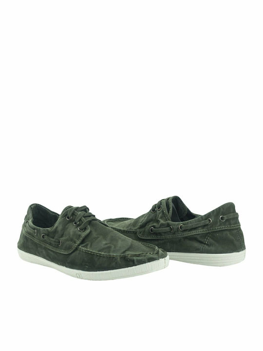 303E-622 Ανδρικά Boat Shoes σε Πράσινο Χρώμα