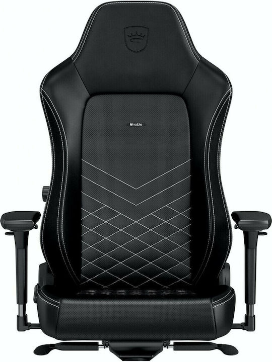 Noblechairs Hero Καρέκλα Gaming Δερματίνης με Ρυθμιζόμενα Μπράτσα Black/Platinum-White