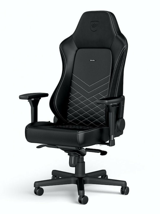 Noblechairs Hero Καρέκλα Gaming Δερματίνης με Ρυθμιζόμενα Μπράτσα Black/Platinum-White