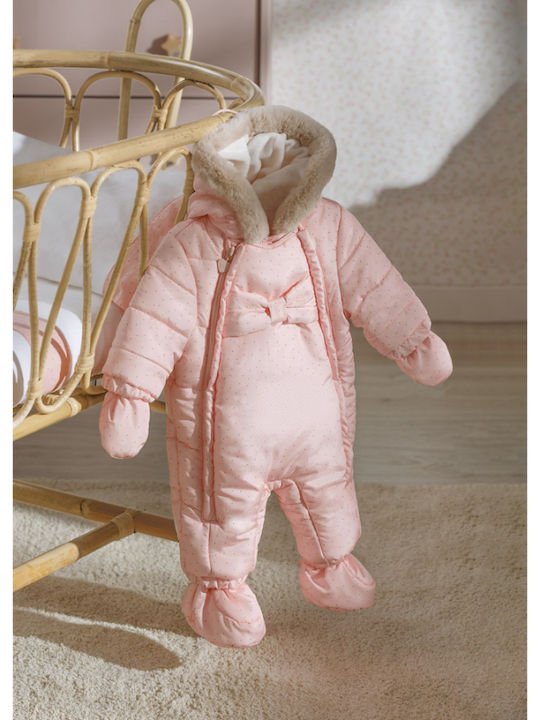 Mayoral Ecofriends Baby Bodysuit for Going Out Long-Sleeved Pink