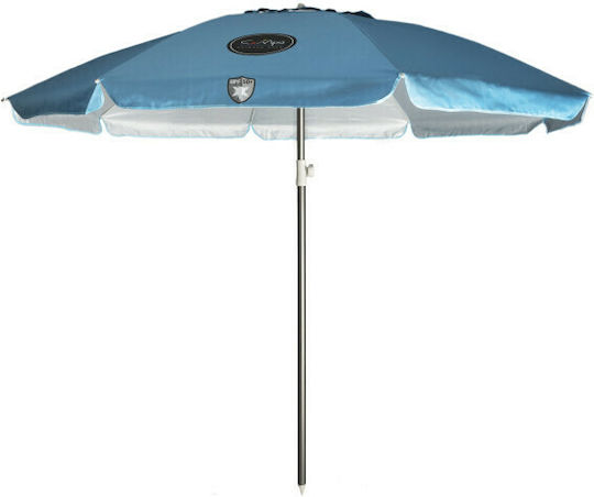Campo Cuba 200 Beach Umbrella Diameter 1.90m with UV Protection and Air Duct Blue