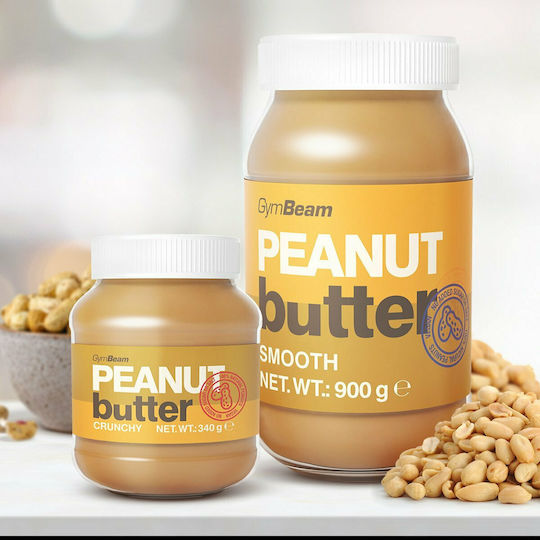 GymBeam Φυστικοβούτυρο Τραγανό 100% Peanut Butter με Έξτρα Πρωτεΐνη με Crunchy 340gr
