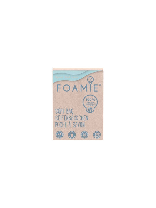 Foamie Solid Bar Bag De masă Tavă de săpun Tesatura Albă