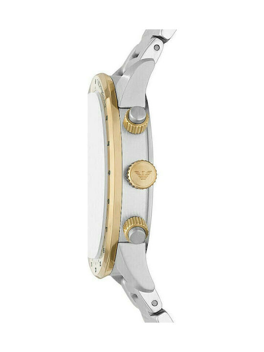 Emporio Armani Mario Men's Watch 43mm Battery Silver