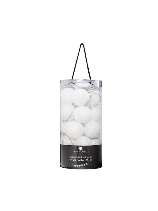 Lichterkette LED 4,35m mit 20 Lampen