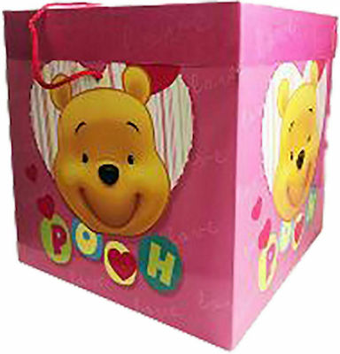 Winnie The Pooh Hârtie Caseta pentru Cadou 20x20x20cm. (Diverse Culori/Modele)