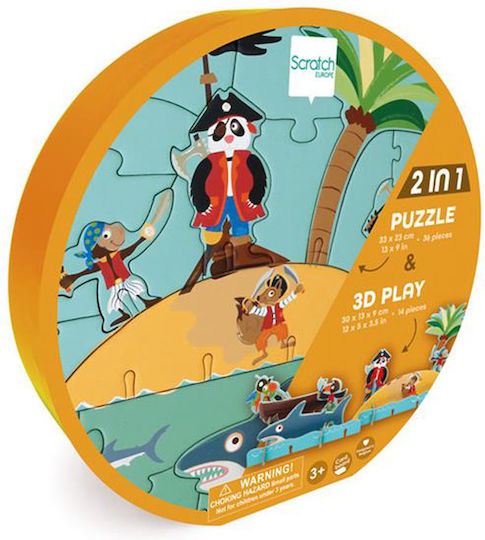 Παιδικό Puzzle Πειρατές για 3+ Ετών 30pcs Scratch Europe