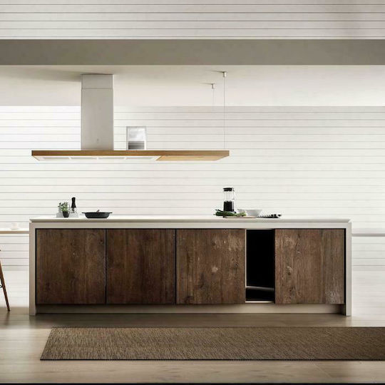 Elica Bio Island WH/A/120X53 Rovere Insulă Hotă 120cm Alb