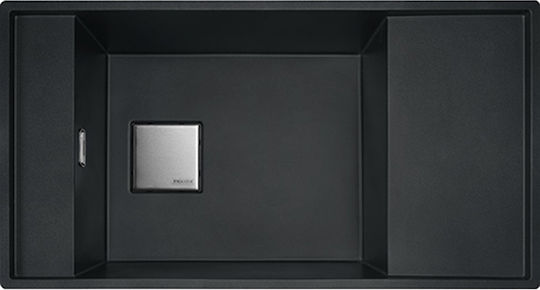 Franke Fresno FSG 611 3142101242 114.0593.018 Drop-In Sink Synthetic Granite W87.7xD49.5cm Onyx