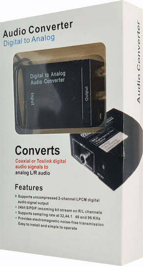 Powertech Μετατροπέας RCA / Toslink female σε RCA 2x female 1τμχ CAB-R019