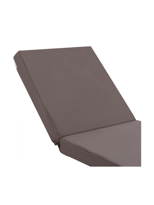 HomeMarkt Μαξιλάρι Ξαπλώστρας με Πλάτη Sifnos Γκρι 119x78εκ.