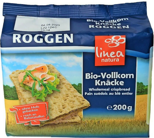 linea natura Βιολογικά Crackers Σίκαλης χωρίς Μαγιά 200gr