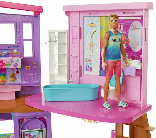 Barbie Vacation House Plastic Dollhouse