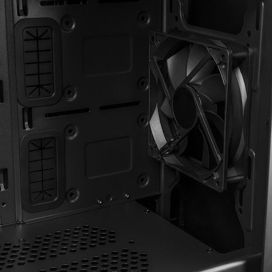 Modecom Oberon Pro Геймърско Midi Tower Компютърна Кутия с Страничен Прозорец Черна